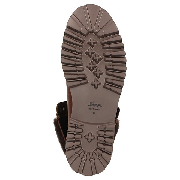 Schuhe Schnürstiefeletten Sioux Stiefelette Quendron-707-LF Schnürstiefeletten braun