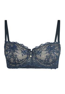 LASCANA Balconnet-BH "Nina" mit Bügel und leicht transparenten Cups aus Spitze