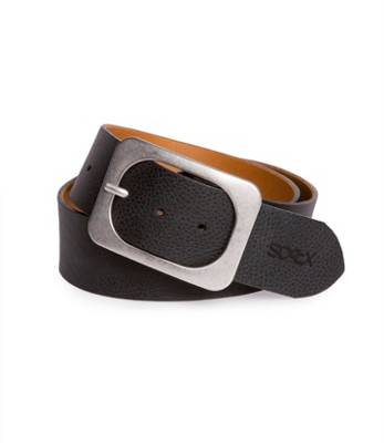 SOCCX Ledergürtel mit Dornschließe Gürtel