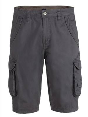 Bermuda Reißverschluss,Knopf uni Regular Fit Baumwolle Stoffhosen