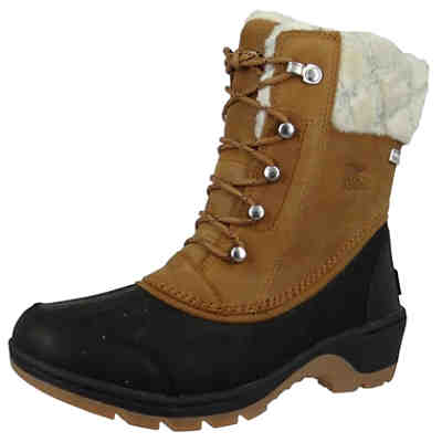 Whistler Mid NL2982-224 Damen Winter Stiefelette Camel Brown Black Braun Ankle Boots