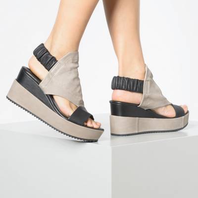 Damen Sandaletten günstig online kaufen | mirapodo ELEGANT BEIGE DAMEN SCHUHE NAPPALEDER GEOMETRISCHEN ABSATZ