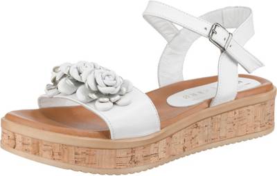 Leder Plateau-Sandaletten