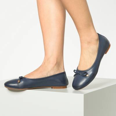 Klassische Leder Ballerinas 2
