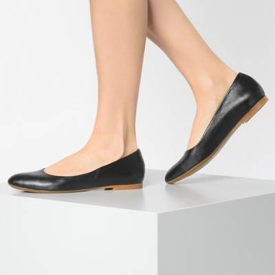 Klassische Leder Ballerinas 2