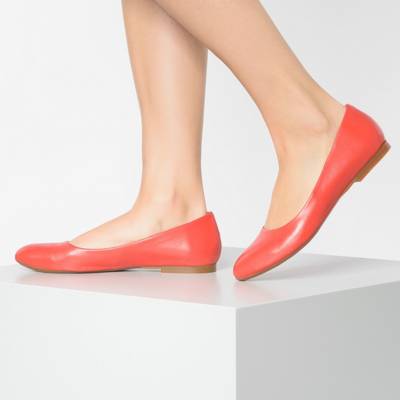 Klassische Leder Ballerinas 2