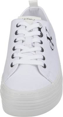 calvin klein black & white jeans zolah canvas trainers