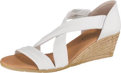 Leder Keilsandaletten