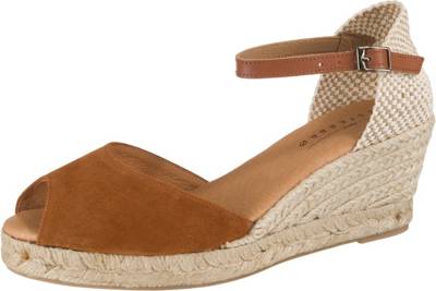 Leder Keilsandaletten