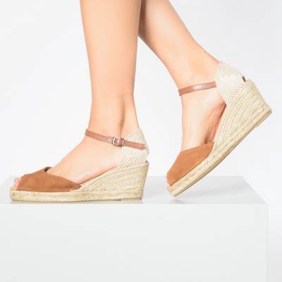 Leder Keilsandaletten 2