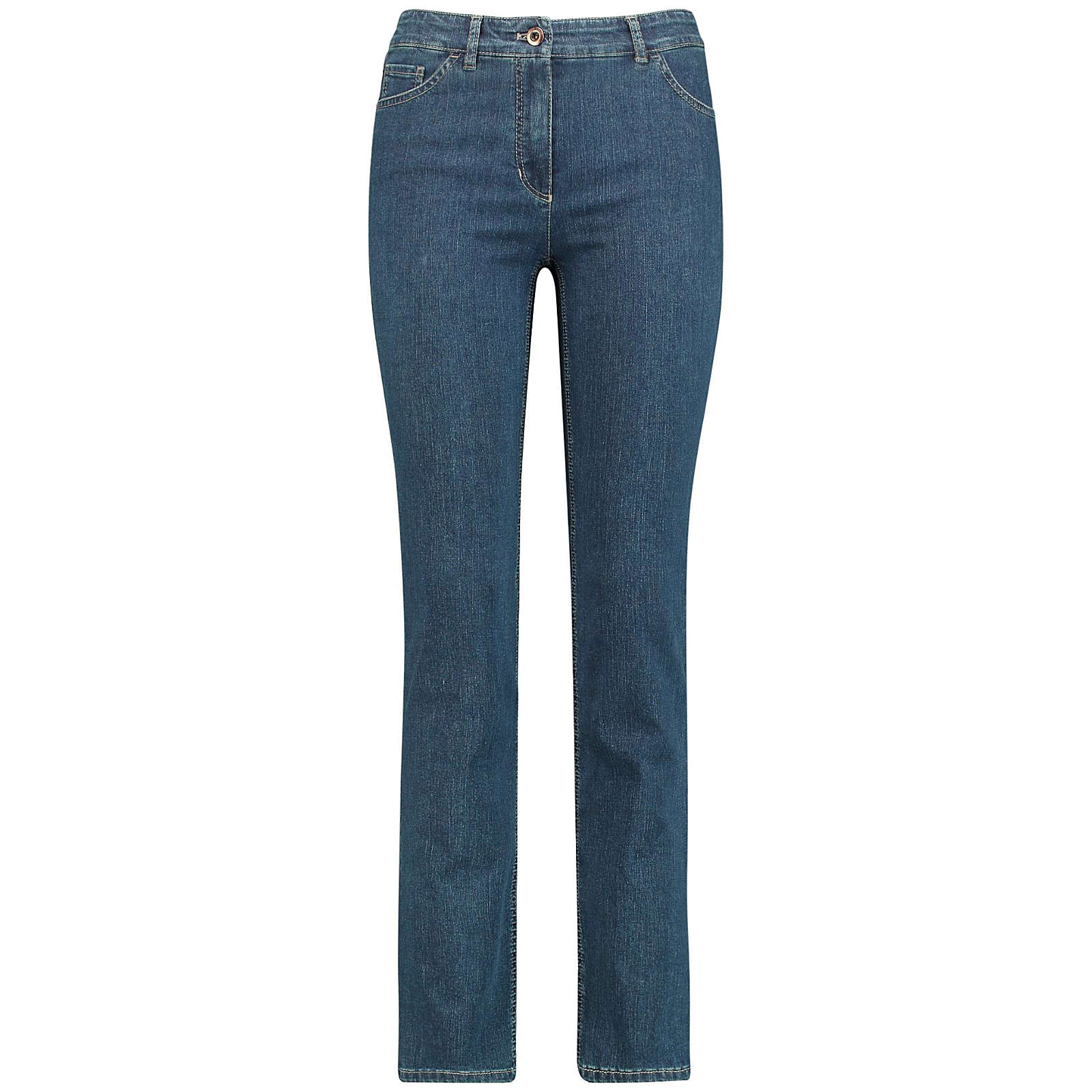 Gerry Weber Hose Jeans lang 5-Pocket Jeans Straight Fit Romy dark blue denim Damen Gr. 46 Gerry Weber Hose Jeans lang 5-Pocket Jeans Straight Fit Romy dark blue denim Damen Gr. 46