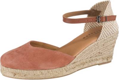 Leder Keilsandaletten