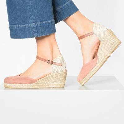 Leder Keilsandaletten 2