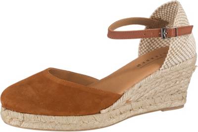 Leder Keilsandaletten