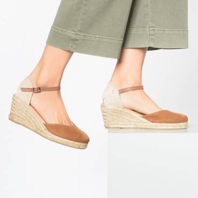 Leder Keilsandaletten 2