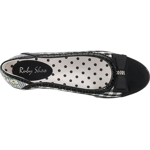 Schwarz Ruby Shoo Klassische Lizzie kombi Ballerinas xUFI7U
