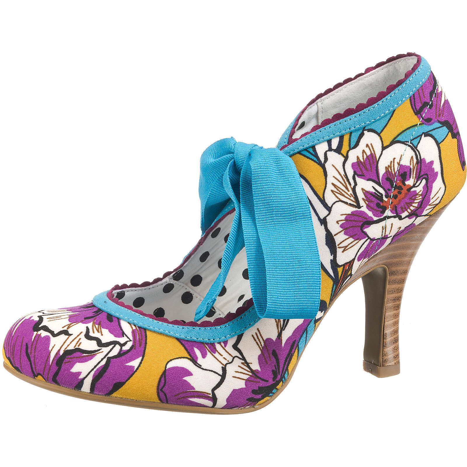 Ruby Shoo Willow Schnürpumps gelb-kombi Damen Gr. 39 Ruby Shoo Willow Schnürpumps gelb-kombi Damen Gr. 39