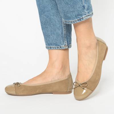 Klassische Leder Ballerinas 2