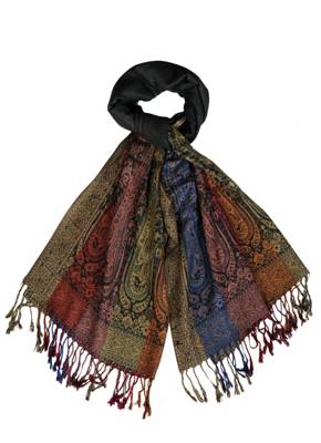 Stella dOro Schal mit elegantem Print und Fransen Schals