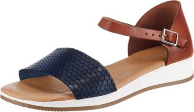 Leder Keilsandaletten