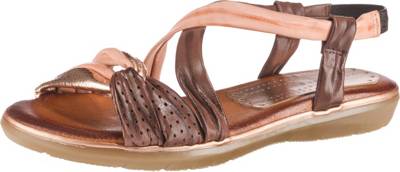 Leder Keilsandaletten