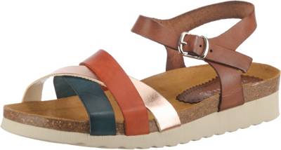 Leder Keilsandaletten