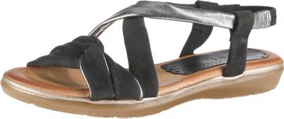 Leder Keilsandaletten