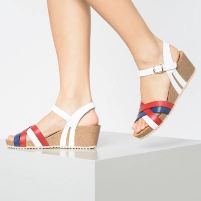 Leder Keilsandaletten 2