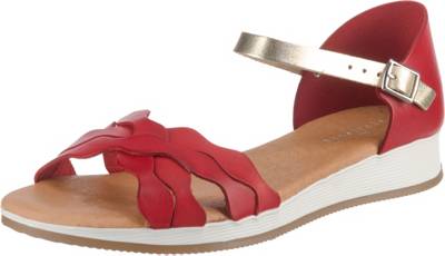 Leder Keilsandaletten