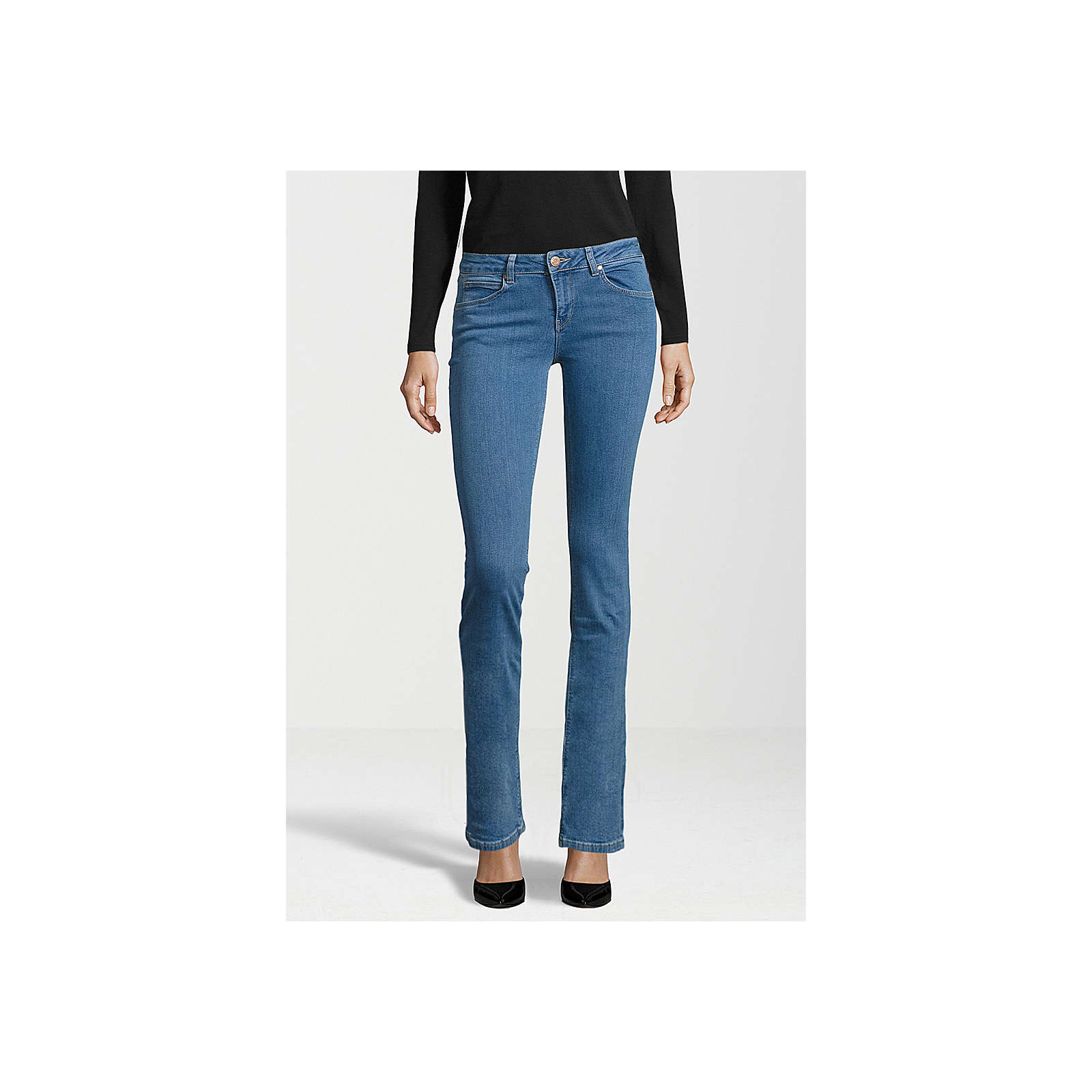 Gin Tonic Jeans STRAIGHT plain Jeanshosen blau Damen Gr. W31/L32 Gin Tonic Jeans STRAIGHT plain Jeanshosen blau Damen Gr. W31/L32