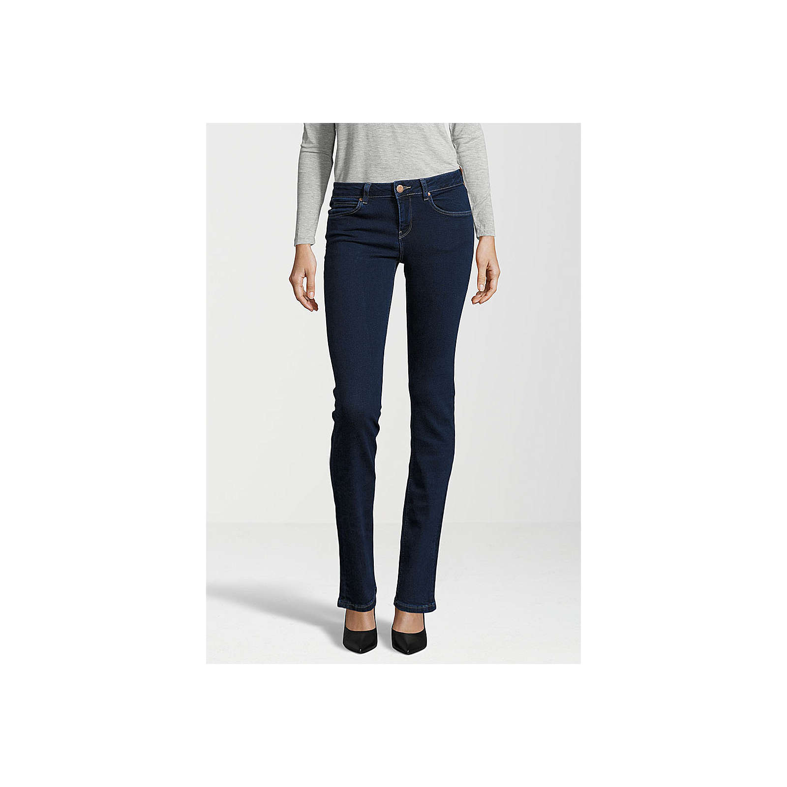 Gin Tonic Jeans STRAIGHT plain dark Jeanshosen dunkelblau Damen Gr. W26/L32 Gin Tonic Jeans STRAIGHT plain dark Jeanshosen dunkelblau Damen Gr. W26/L32