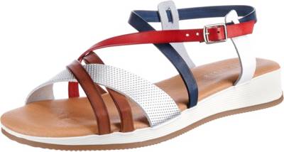 Leder Keilsandaletten