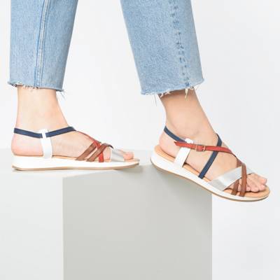 Leder Keilsandaletten 2