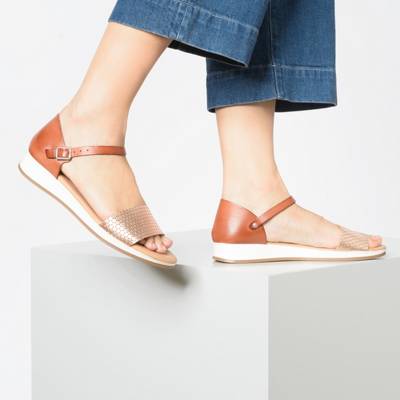 Leder Keilsandaletten 2