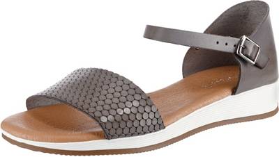 Leder Keilsandaletten