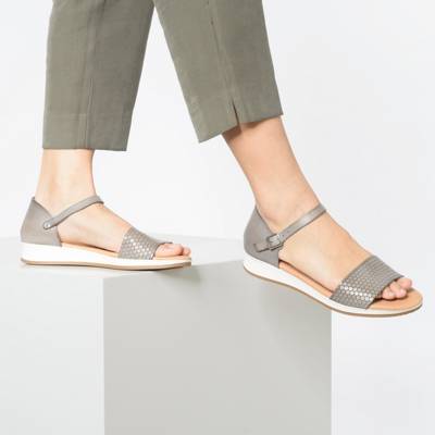 Leder Keilsandaletten 2