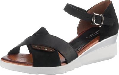 Leder Keilsandaletten