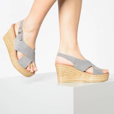 Leder Keilsandaletten 2