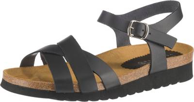 Leder Keilsandaletten