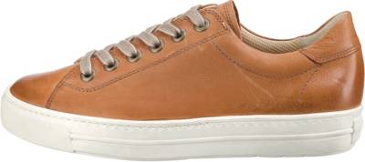 Paul Green Damen Sneaker Schnürschuh Halbschuh Lifestyle Freizeit Schuhe cognac