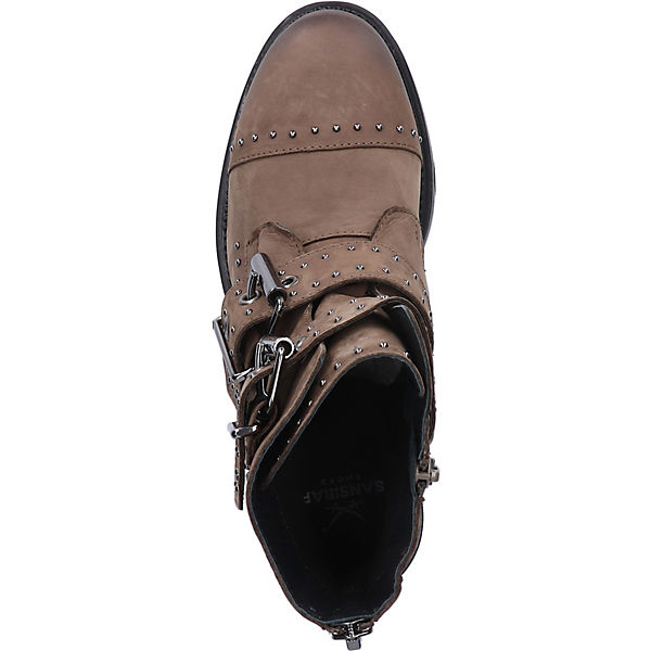 Schuhe Biker Boots Sansibar Stiefelette Biker Boots oliv Schuhe Biker Boots Sansibar Stiefelette Biker Boots oliv