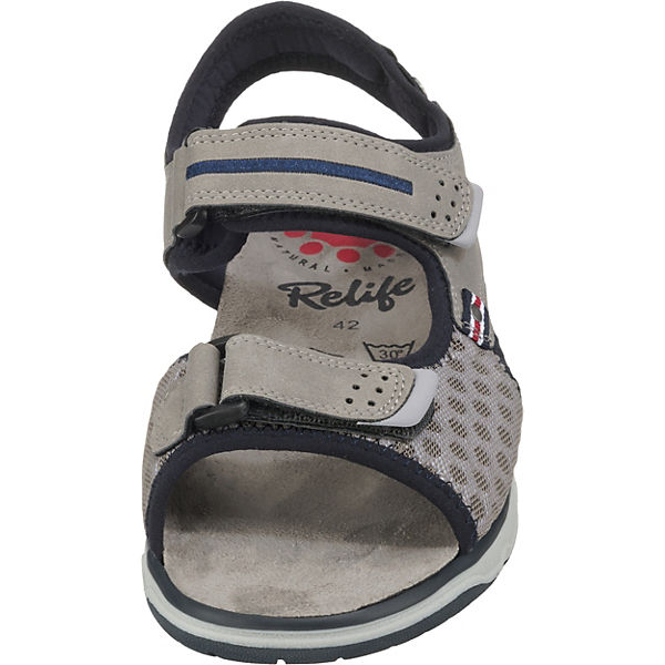 Schuhe Komfort-Sandalen Relife Komfort-Sandalen grau