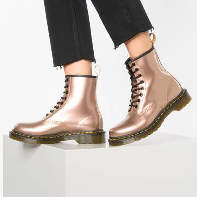 dr martens rose gold vegan