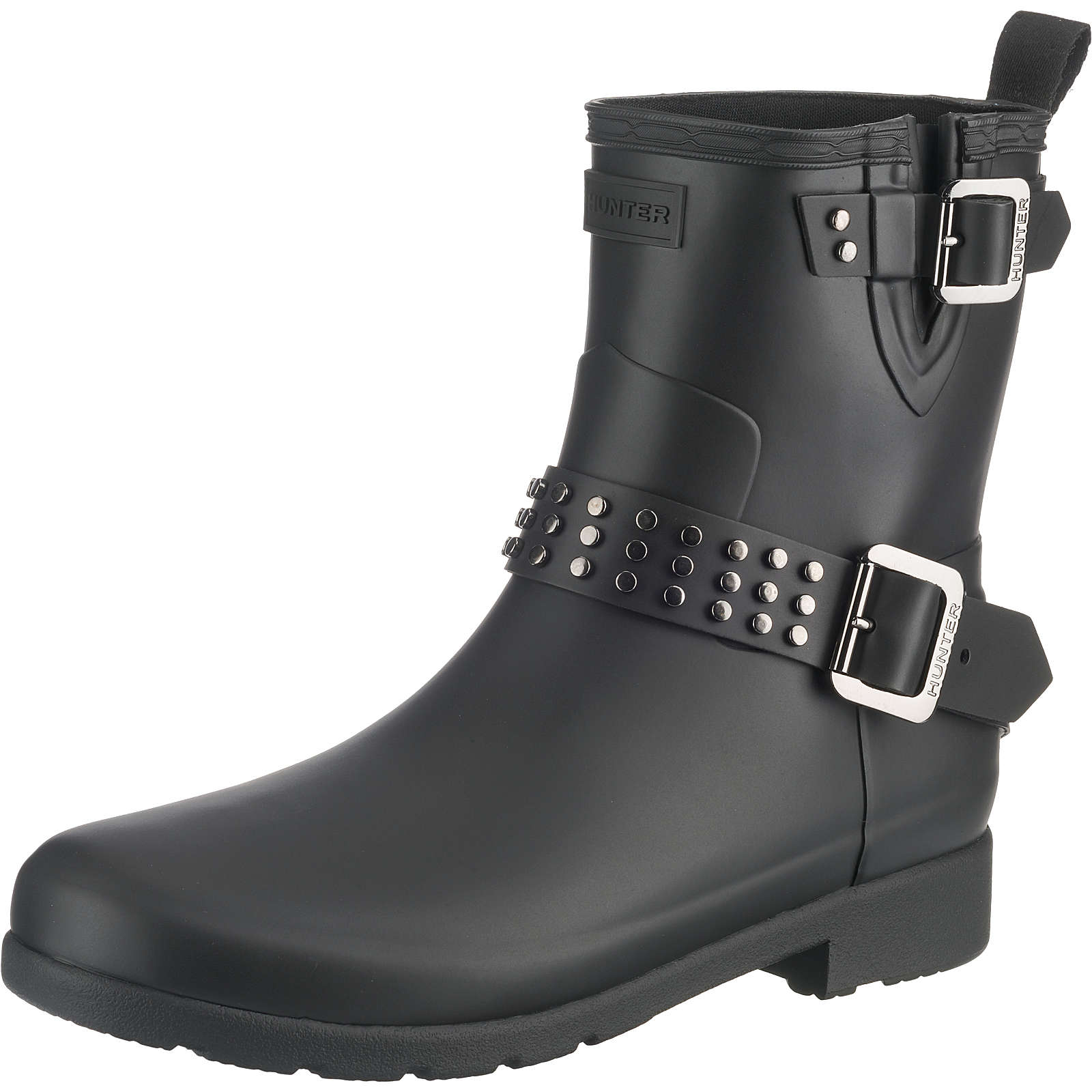HUNTER Biker Boots schwarz Damen Gr. 42 HUNTER Biker Boots schwarz Damen Gr. 42