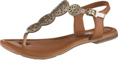 s.Oliver, T Steg Sandalen, gold s.Oliver, T Steg Sandalen, gold