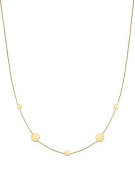 Elli Halskette Panzerkette Kreis Plättchen Geo Matt 925 Silber Halsketten 2