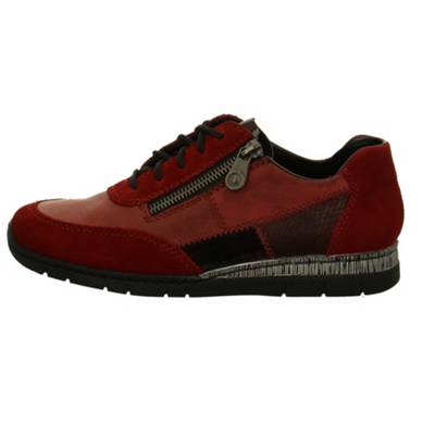 rieker, Rieker Damen Sneaker Glattleder in rot N5320 35 Sneakers Low, rot rieker, Rieker Damen Sneaker Glattleder in rot N5320 35 Sneakers Low, rot