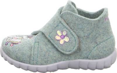 Baby Hausschuhe HAPPY für Mädchen, WMS-Weite M4, Einhorn 2