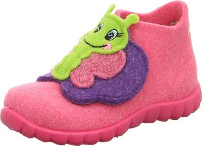 Baby Hausschuhe HAPPY für Mädchen, WMS-Weite M4, Schmetterling