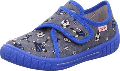 Hausschuhe BILL für Jungen, WMS-Weite M4, Fußball